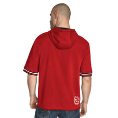 Chicago Bulls Tommy Jeans Paul French Terry Short Sleeve Pullover Hoodie Red - NBA