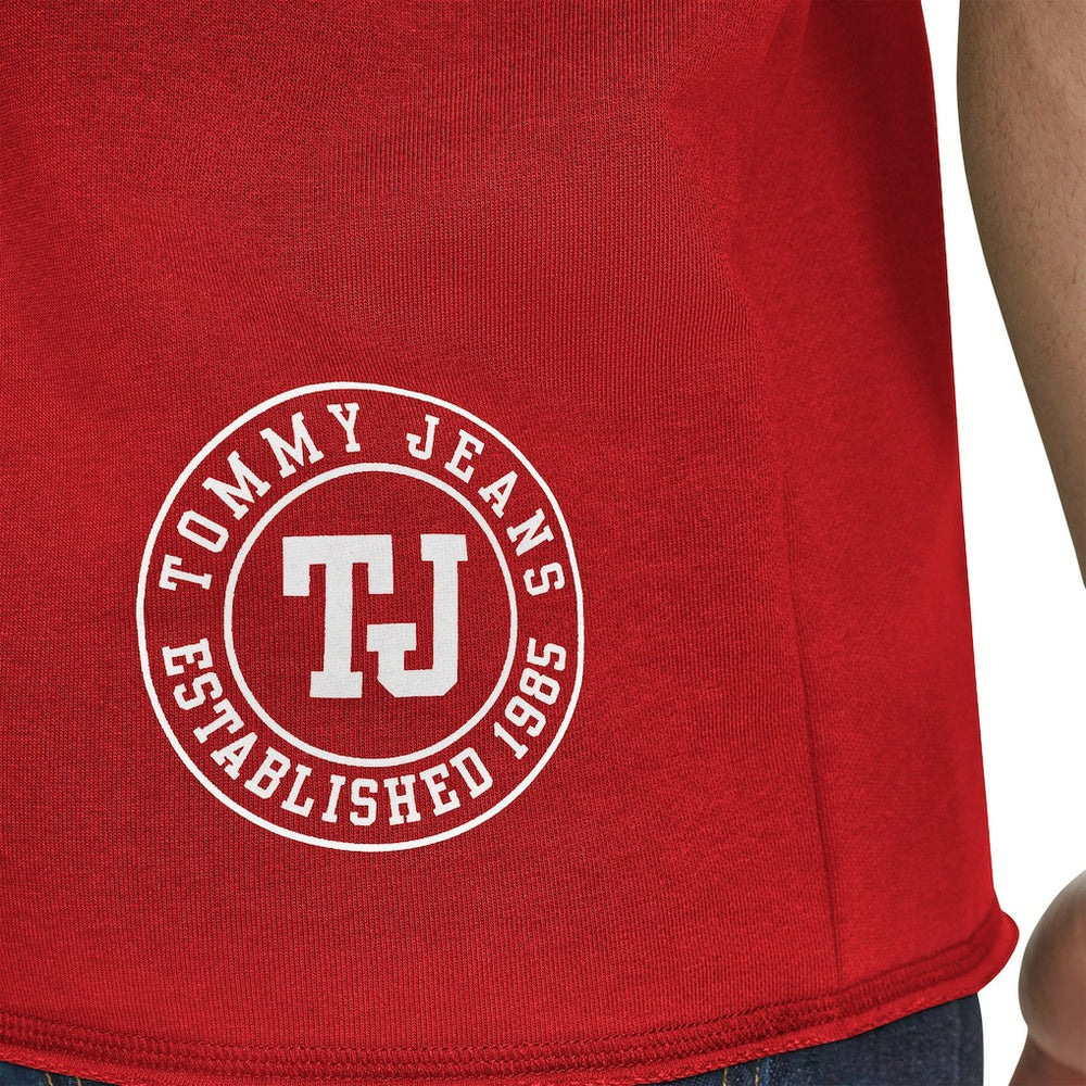Chicago Bulls Tommy Jeans Paul French Terry Short Sleeve Pullover Hoodie Red - NBA