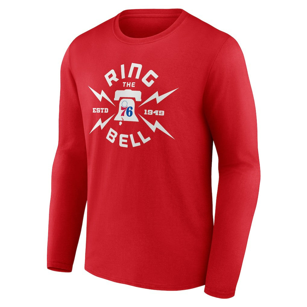 Philadelphia 76ers Huddle Long Sleeve T-Shirt Red - NBA