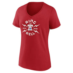 Philadelphia 76ers Women's Huddle V-Neck T-Shirt Red - NBA
