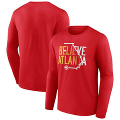 Atlanta Hawks Team Pride Long Sleeve T-Shirt Red - NBA