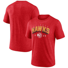 Atlanta Hawks Backboard Tri-Blend T-Shirt Red - NBA