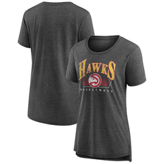 Atlanta Hawks Women's Selection Tri-Blend T-Shirt Gray - NBA