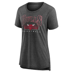 Chicago Bulls Women's Selection Tri-Blend T-Shirt Gray - NBA