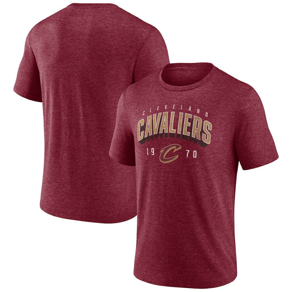 Cleveland Cavaliers Backboard Tri-Blend T-Shirt Wine - NBA