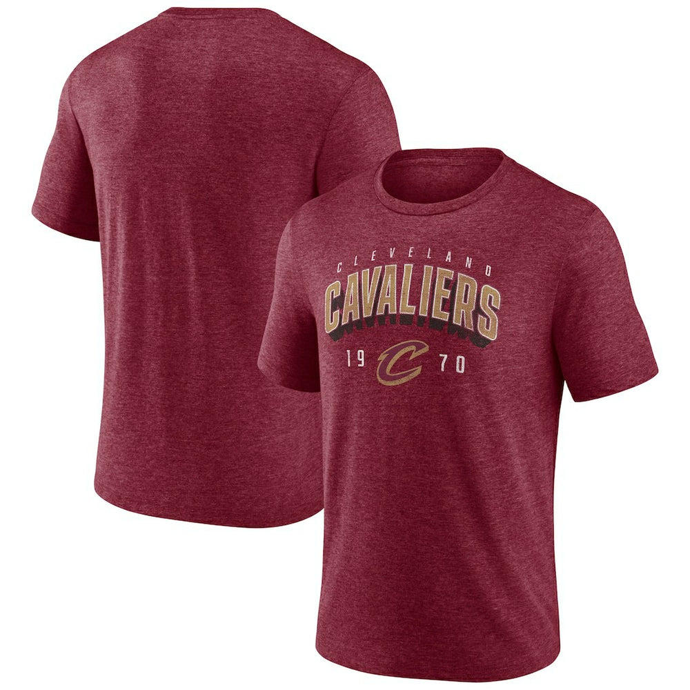 Cleveland Cavaliers Backboard Tri-Blend T-Shirt Wine - NBA
