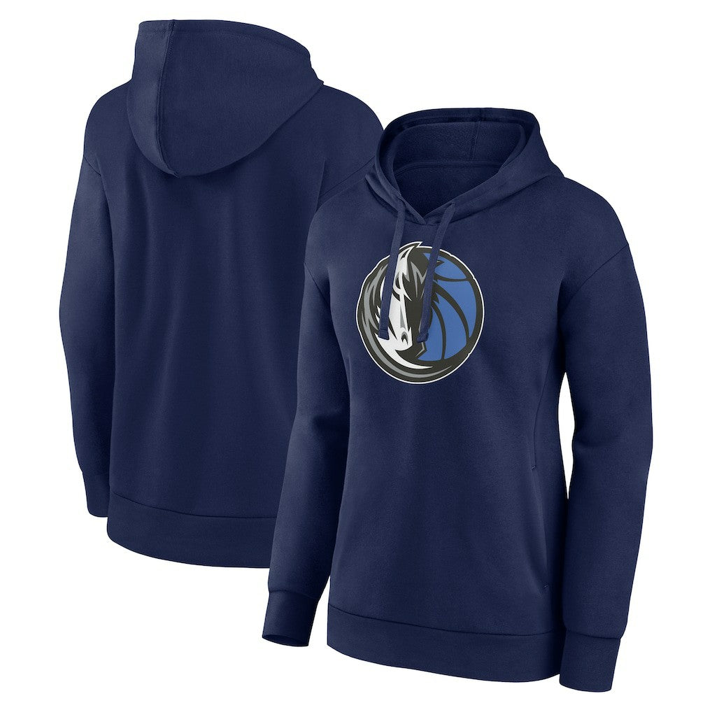 Dallas Mavericks Women's Primary Logo Pullover Hoodie Navy - NBA