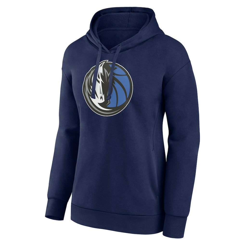 Dallas Mavericks Women's Primary Logo Pullover Hoodie Navy - NBA