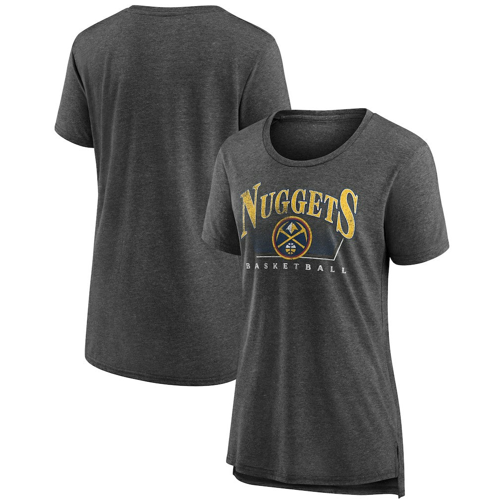 Denver Nuggets Women's Selection Tri-Blend T-Shirt Gray - NBA