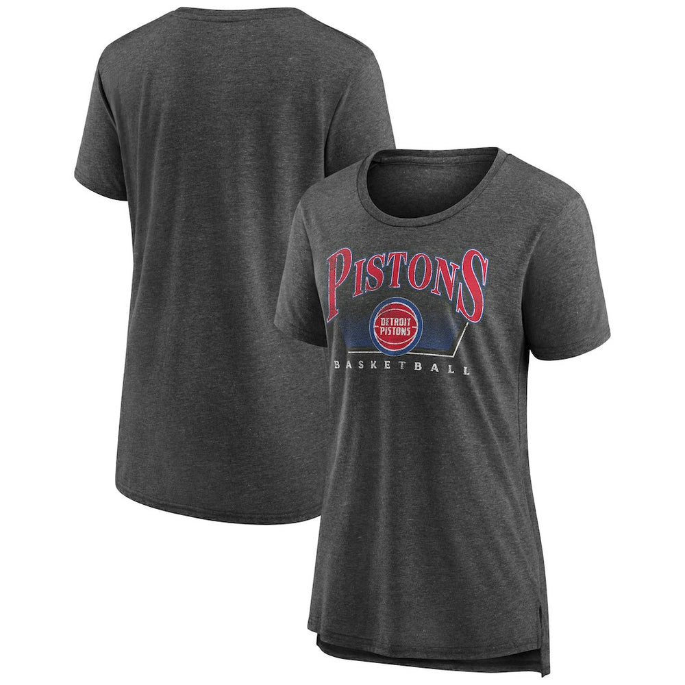 Detroit Pistons Women's Selection Tri-Blend T-Shirt Gray - NBA