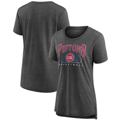 Detroit Pistons Women's Selection Tri-Blend T-Shirt Gray - NBA