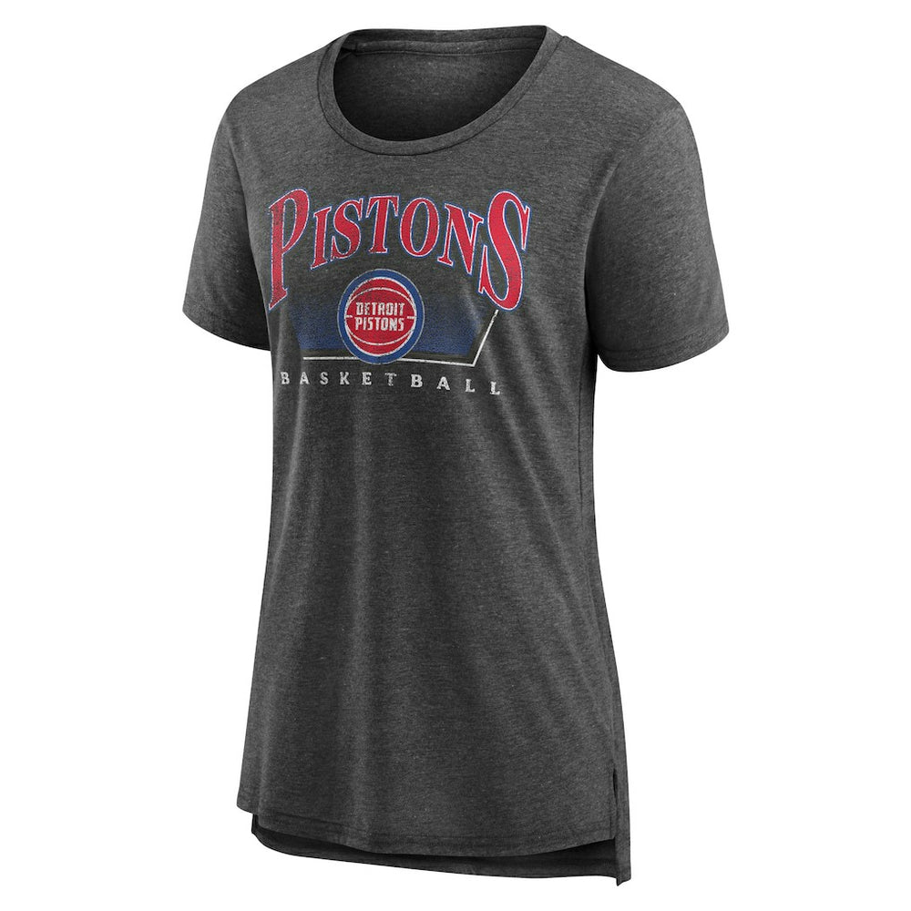 Detroit Pistons Women's Selection Tri-Blend T-Shirt Gray - NBA