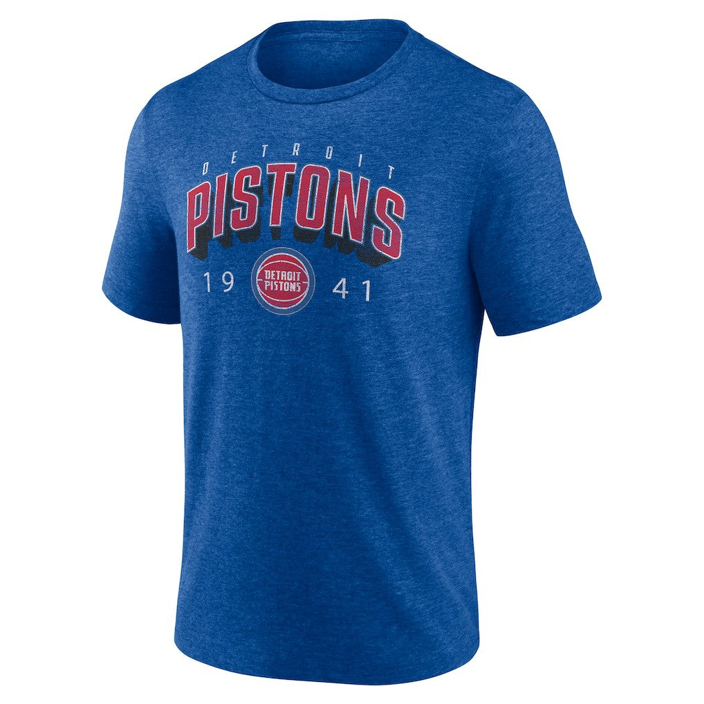 Detroit Pistons Backboard Tri-Blend T-Shirt Blue - NBA