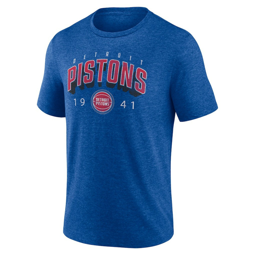 Detroit Pistons Backboard Tri-Blend T-Shirt Blue - NBA