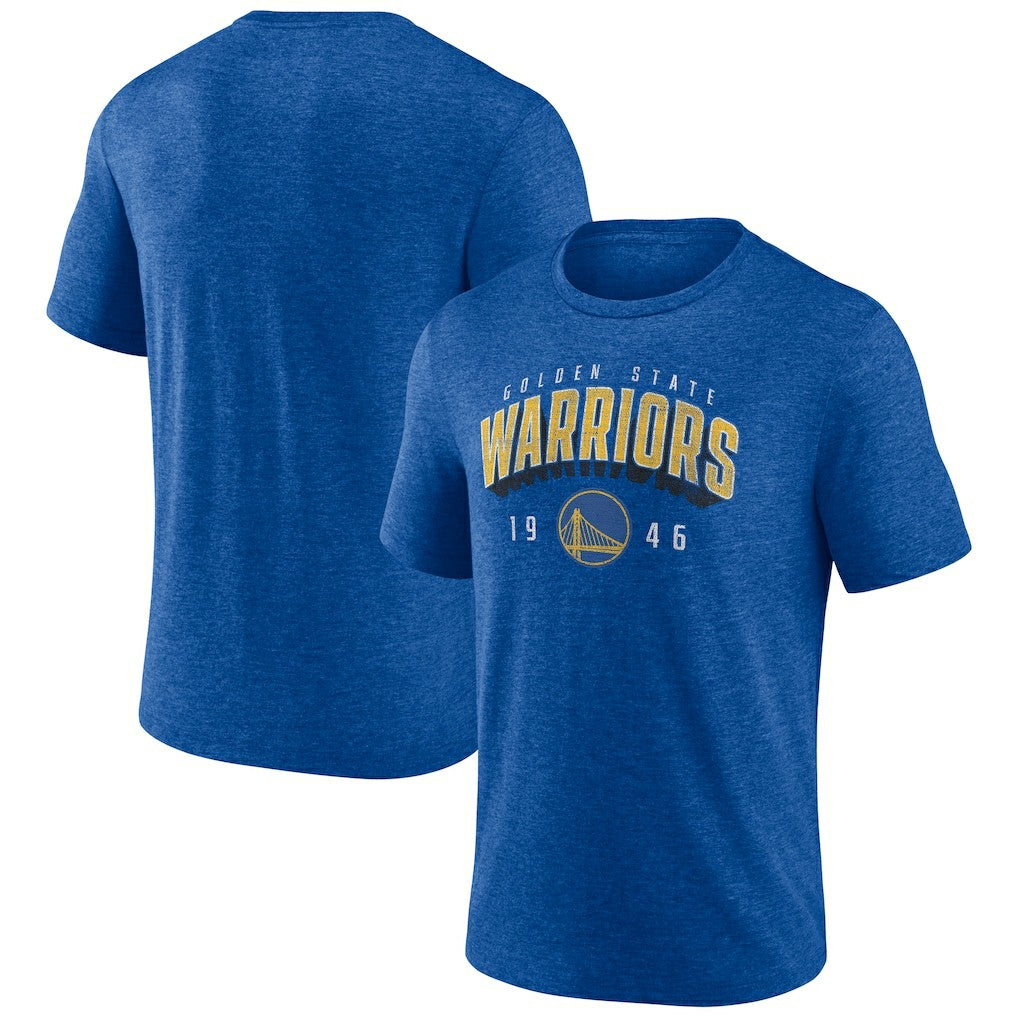 Golden State Warriors Backboard Tri-Blend T-Shirt Royal - NBA
