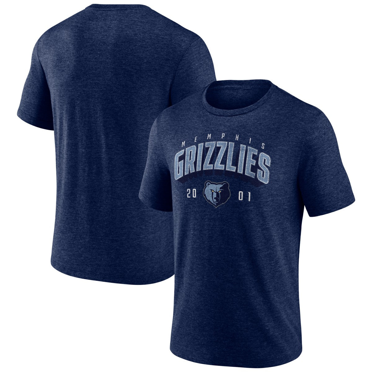 Memphis Grizzlies Backboard Tri-Blend T-Shirt Navy - NBA