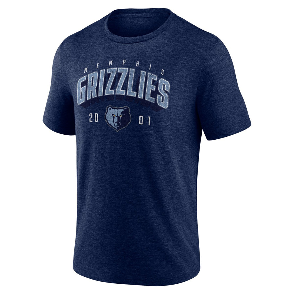 Memphis Grizzlies Backboard Tri-Blend T-Shirt Navy - NBA