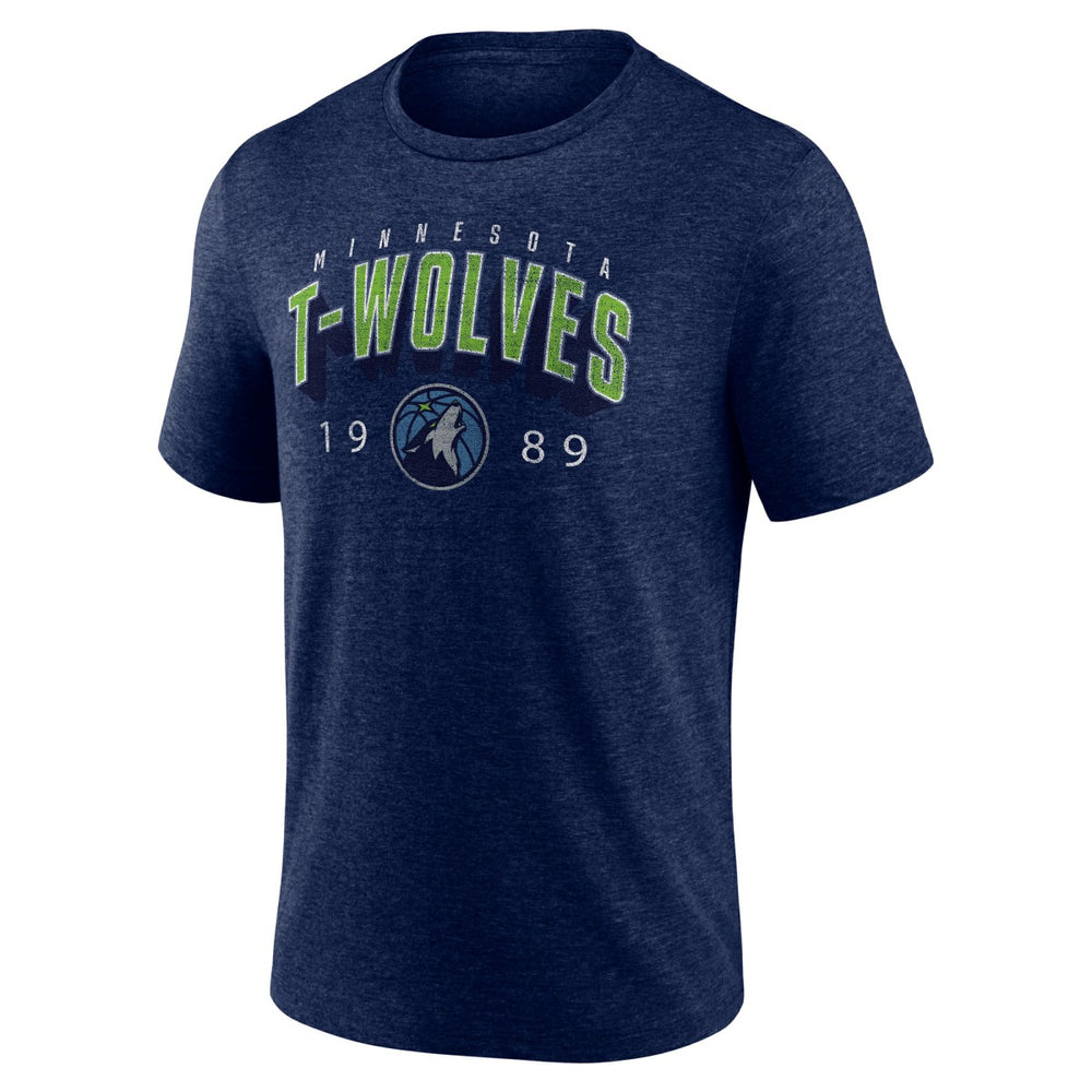 Minnesota Timberwolves Backboard Tri-Blend T-Shirt Navy - NBA