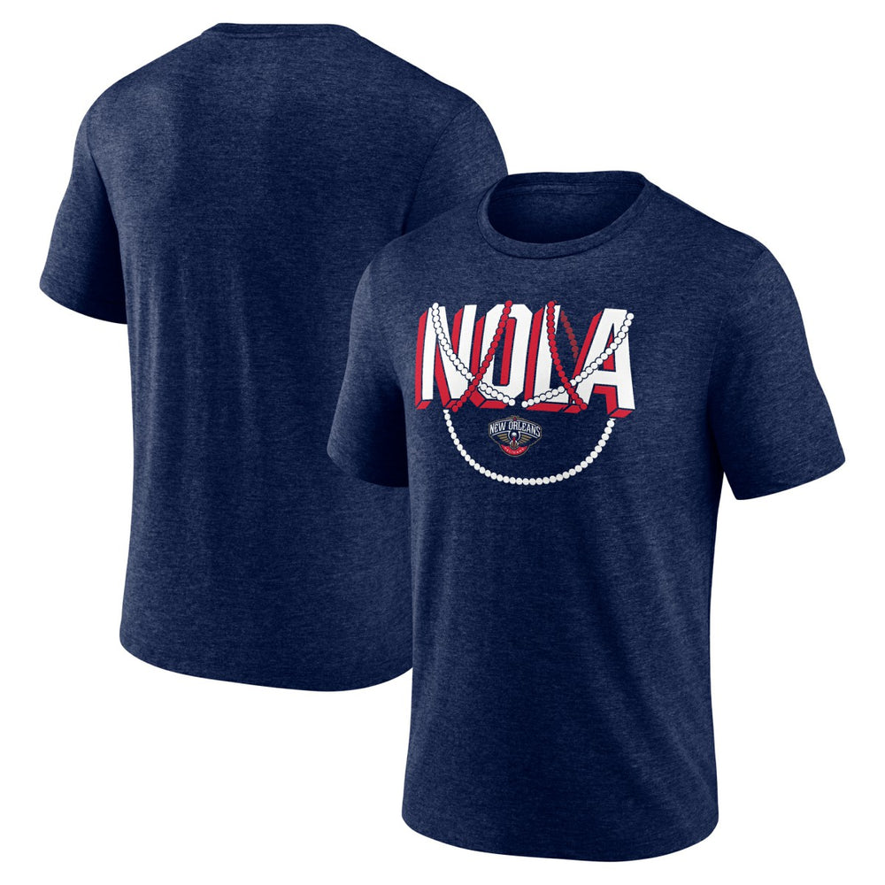 New Orleans Pelicans Team Pride Tri-Blend T-Shirt Navy - NBA