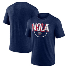 New Orleans Pelicans Team Pride Tri-Blend T-Shirt Navy - NBA