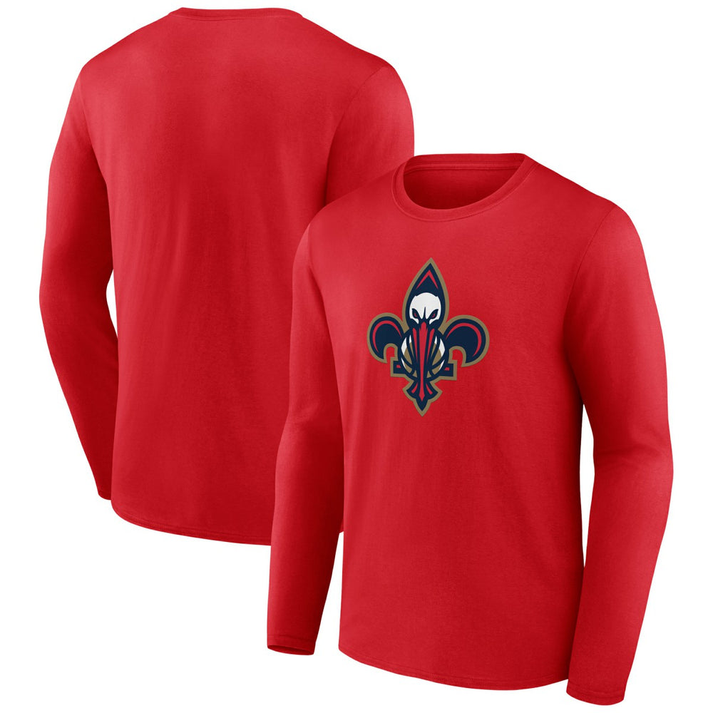 New Orleans Pelicans Alternate Logo Long Sleeve T-Shirt Red - NBA