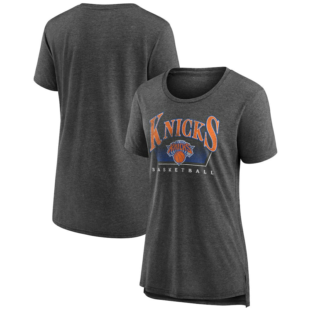 New York Knicks Women's Selection Tri-Blend T-Shirt Gray - NBA