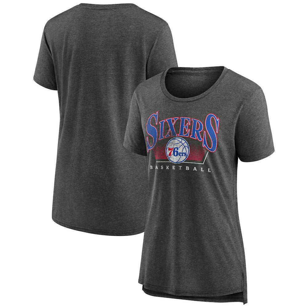 Philadelphia 76ers Women's Selection Tri-Blend T-Shirt Gray - NBA