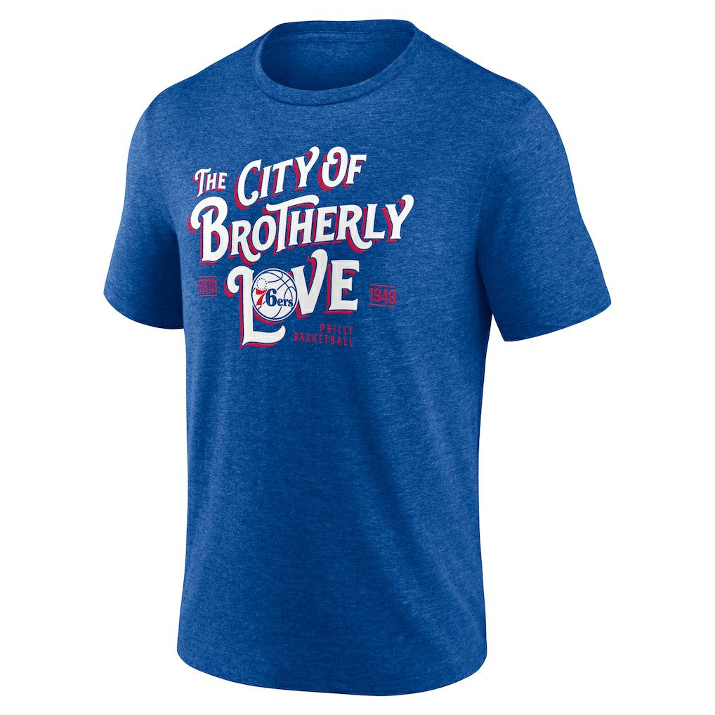 Philadelphia 76ers Team Pride Tri-Blend T-Shirt Royal - NBA