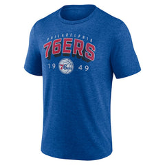 Philadelphia 76ers Backboard Tri-Blend T-Shirt Royal - NBA