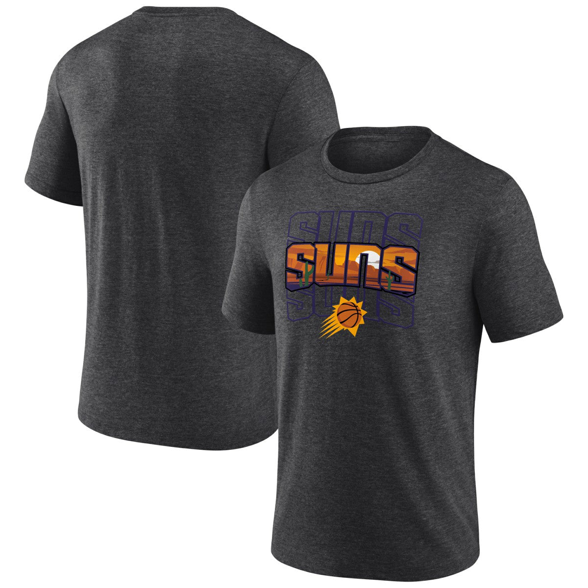 Phoenix Suns Announcer Tri-Blend T-Shirt Charcoal - NBA