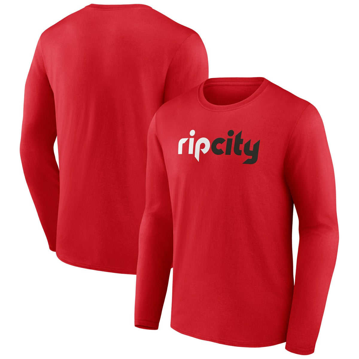 Portland Trail Blazers Alternate Logo Long Sleeve T-Shirt Red - NBA