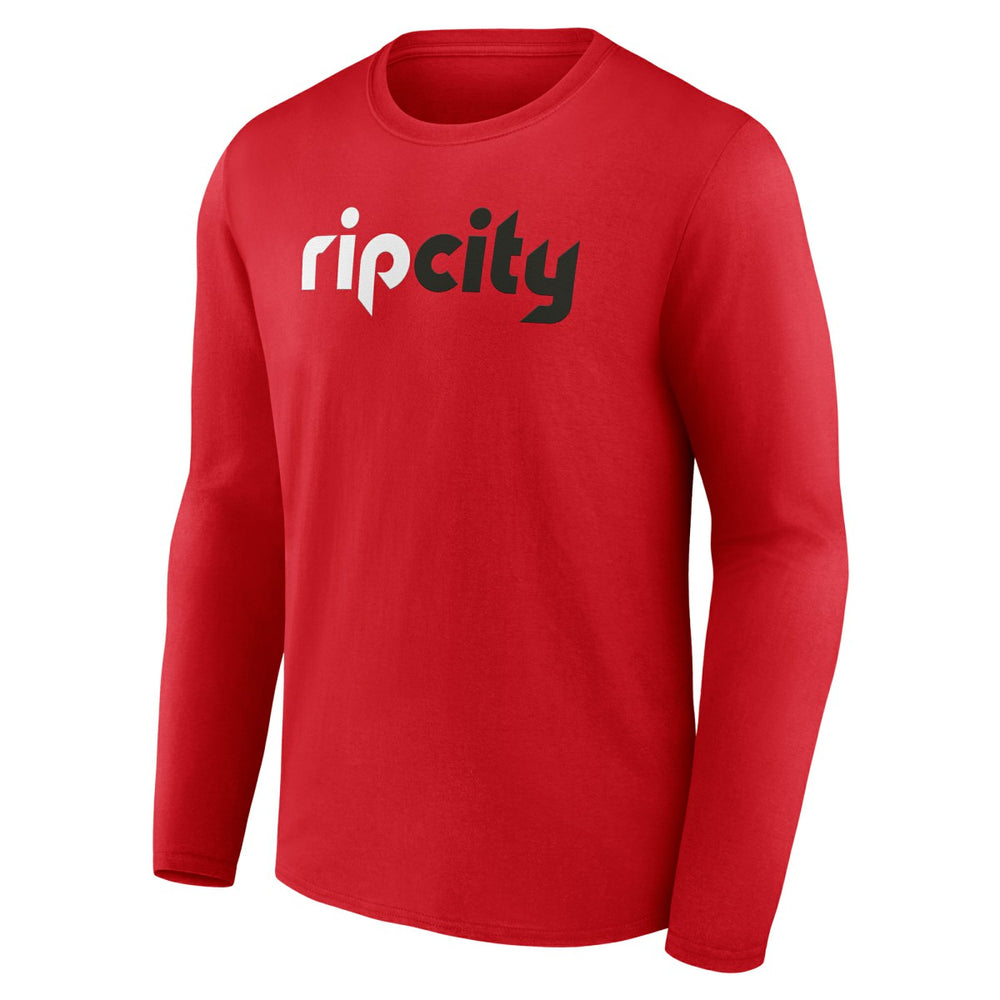 Portland Trail Blazers Alternate Logo Long Sleeve T-Shirt Red - NBA