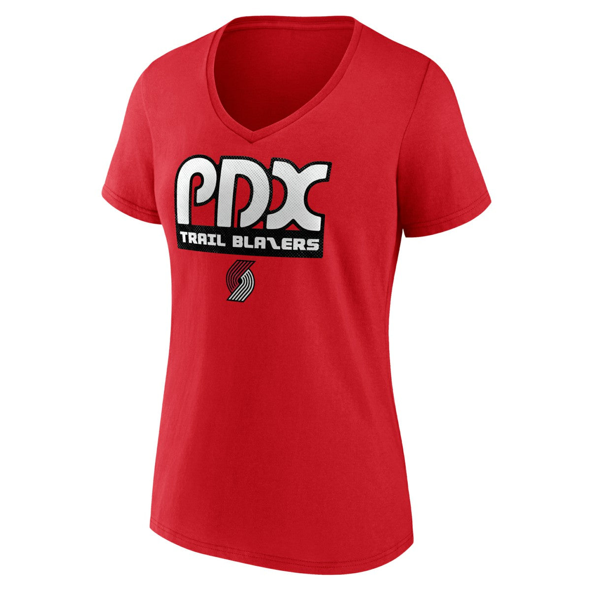 Portland Trail Blazers Women's Team Pride V-Neck T-Shirt Red - NBA