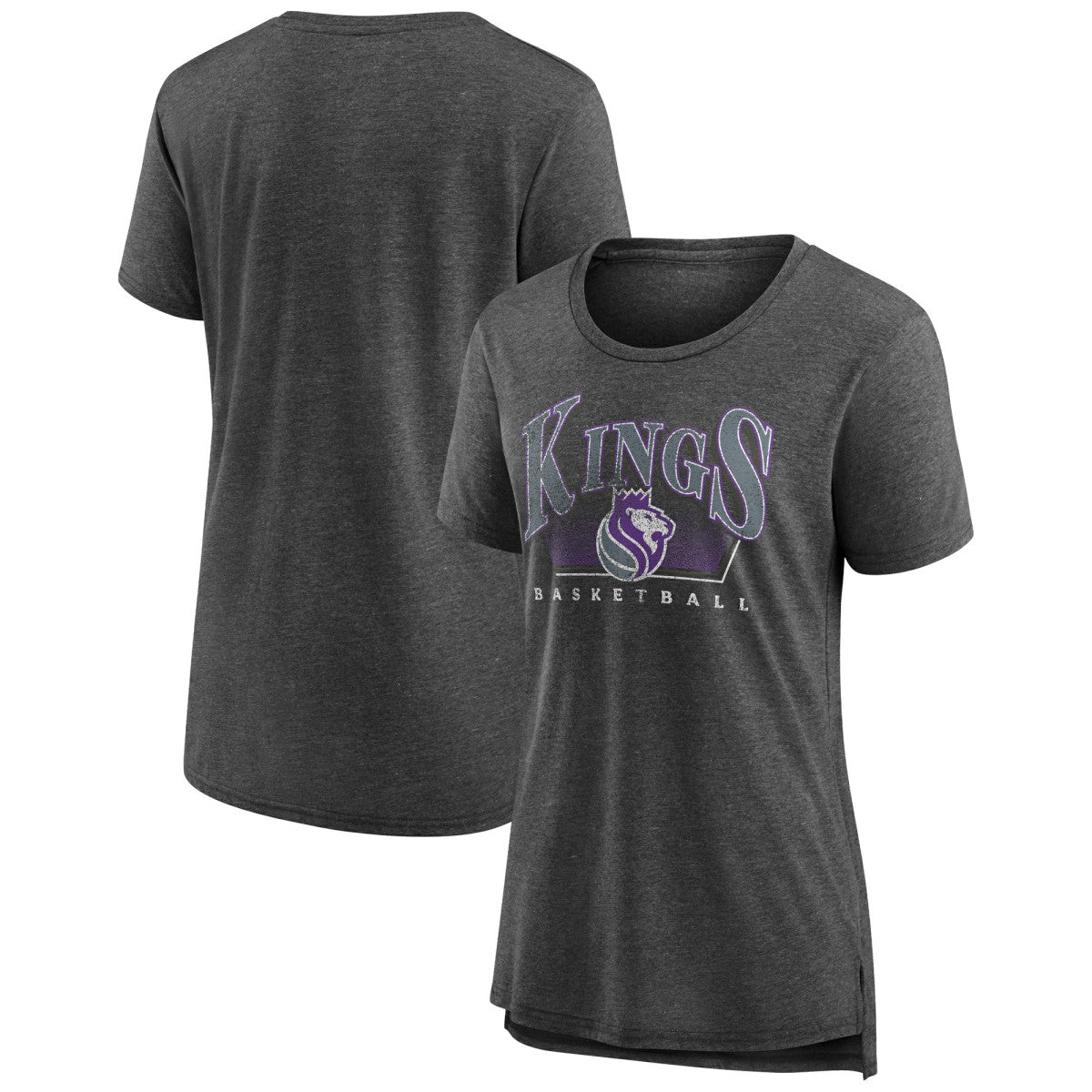 Sacramento Kings Women's Selection Tri-Blend T-Shirt Gray - NBA