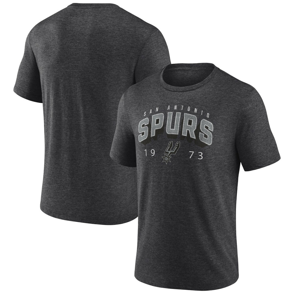 San Antonio Spurs Backboard Tri-Blend T-Shirt Charcoal - NBA