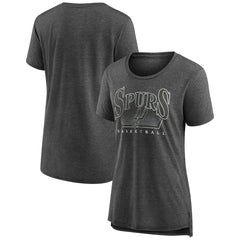 San Antonio Spurs Women's Selection Tri-Blend T-Shirt Gray - NBA