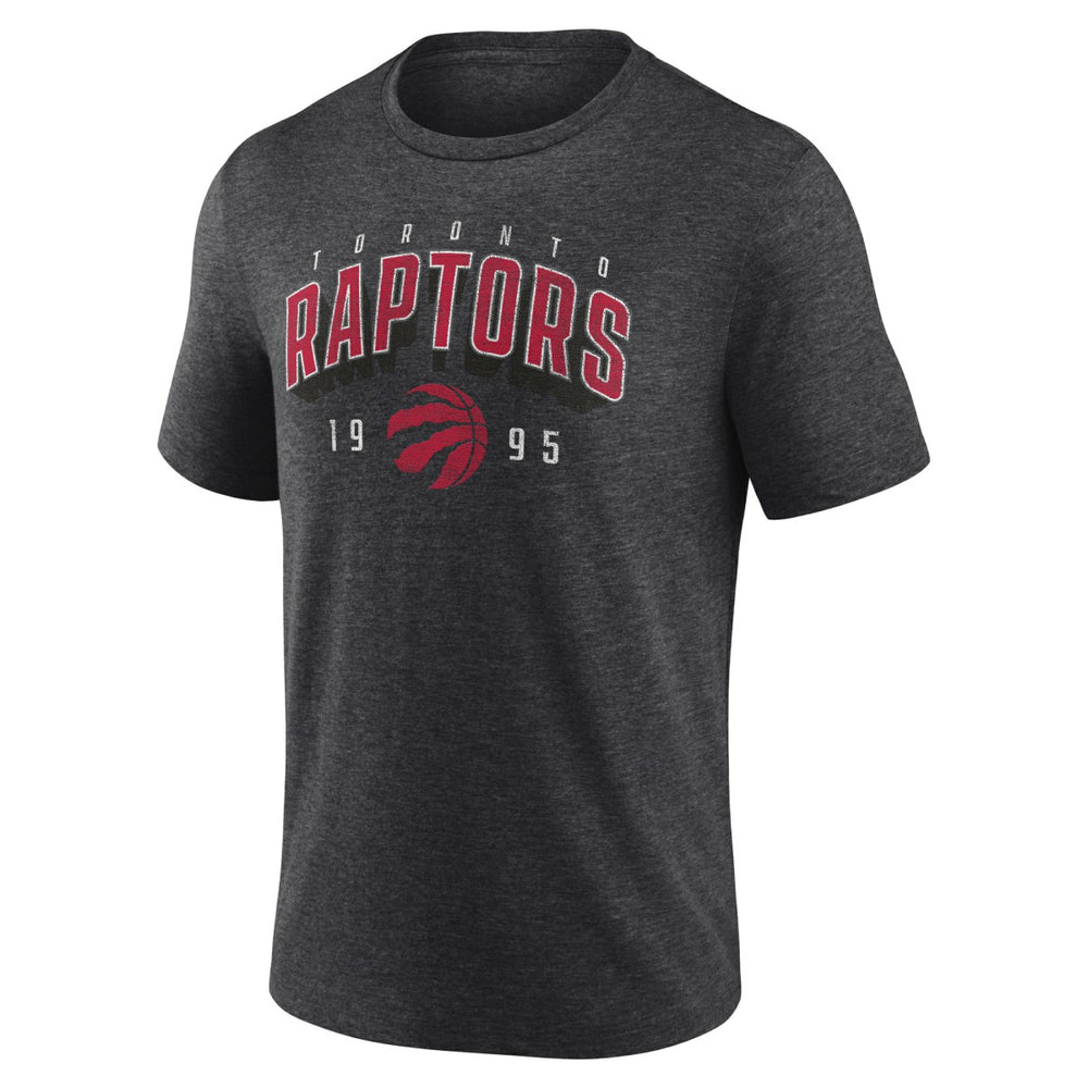 Toronto Raptors Backboard Tri-Blend T-Shirt Charcoal - NBA