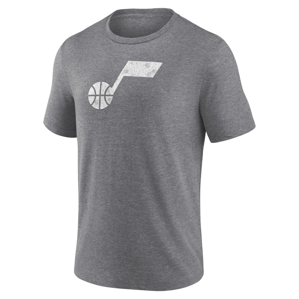 Utah Jazz Distressed Tri-Blend T-Shirt Heather Gray - NBA