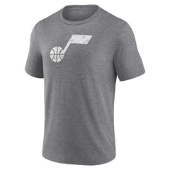 Utah Jazz Distressed Tri-Blend T-Shirt Heather Gray - NBA