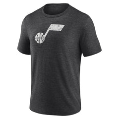 Utah Jazz Distressed Tri-Blend T-Shirt Charcoal - NBA
