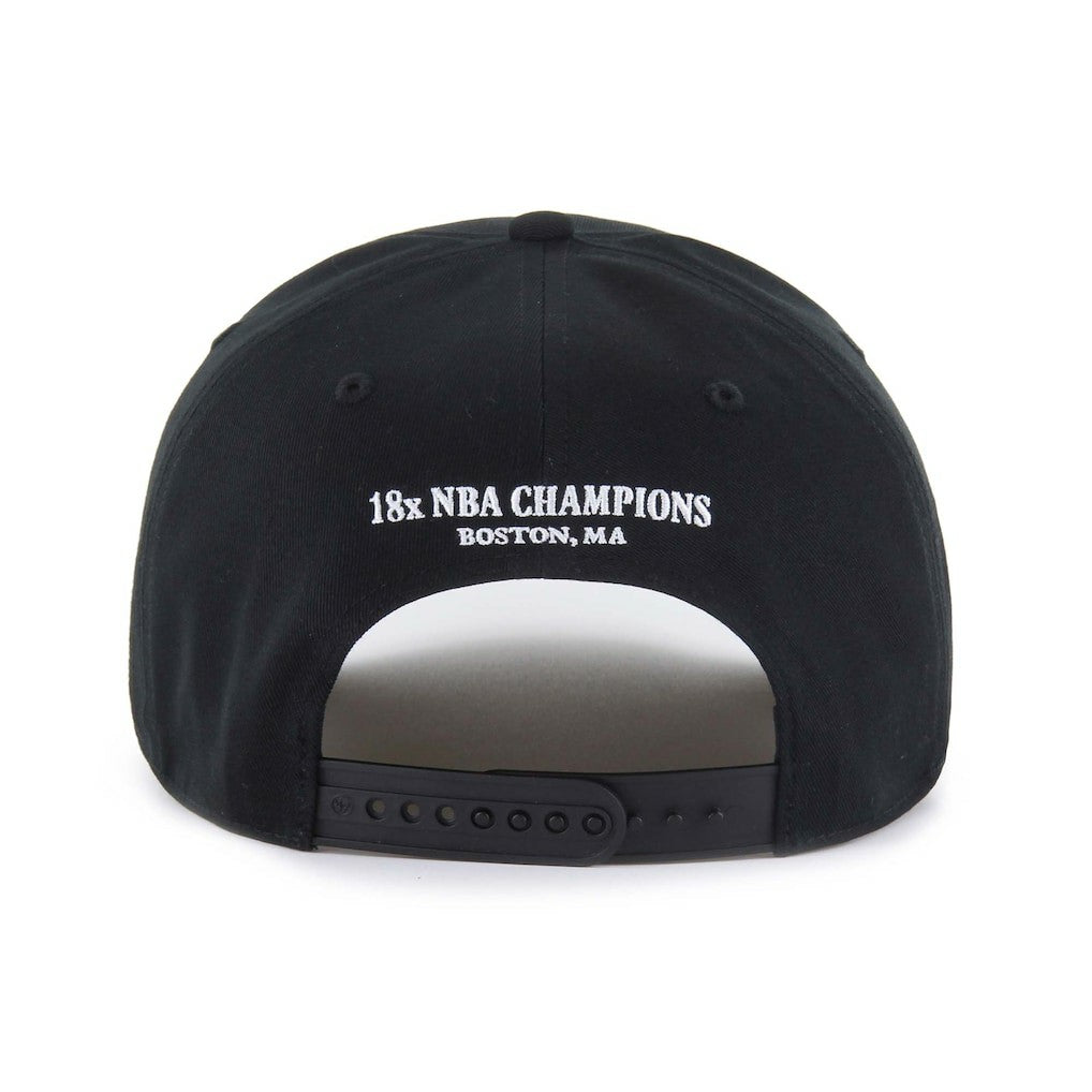 Boston Celtics '47 Every Time Past Champs Hitch Adjustable Hat Black - NBA