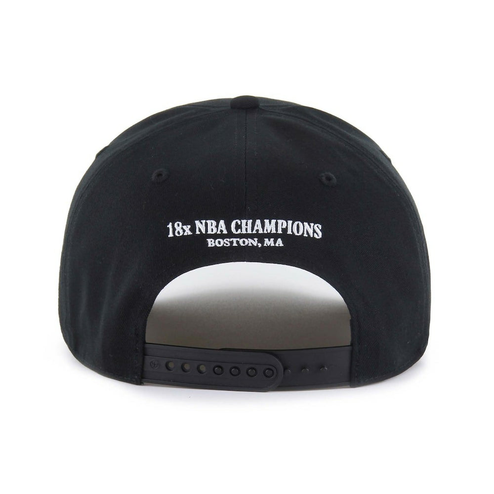 Boston Celtics '47 Every Time Past Champs Hitch Adjustable Hat Black - NBA