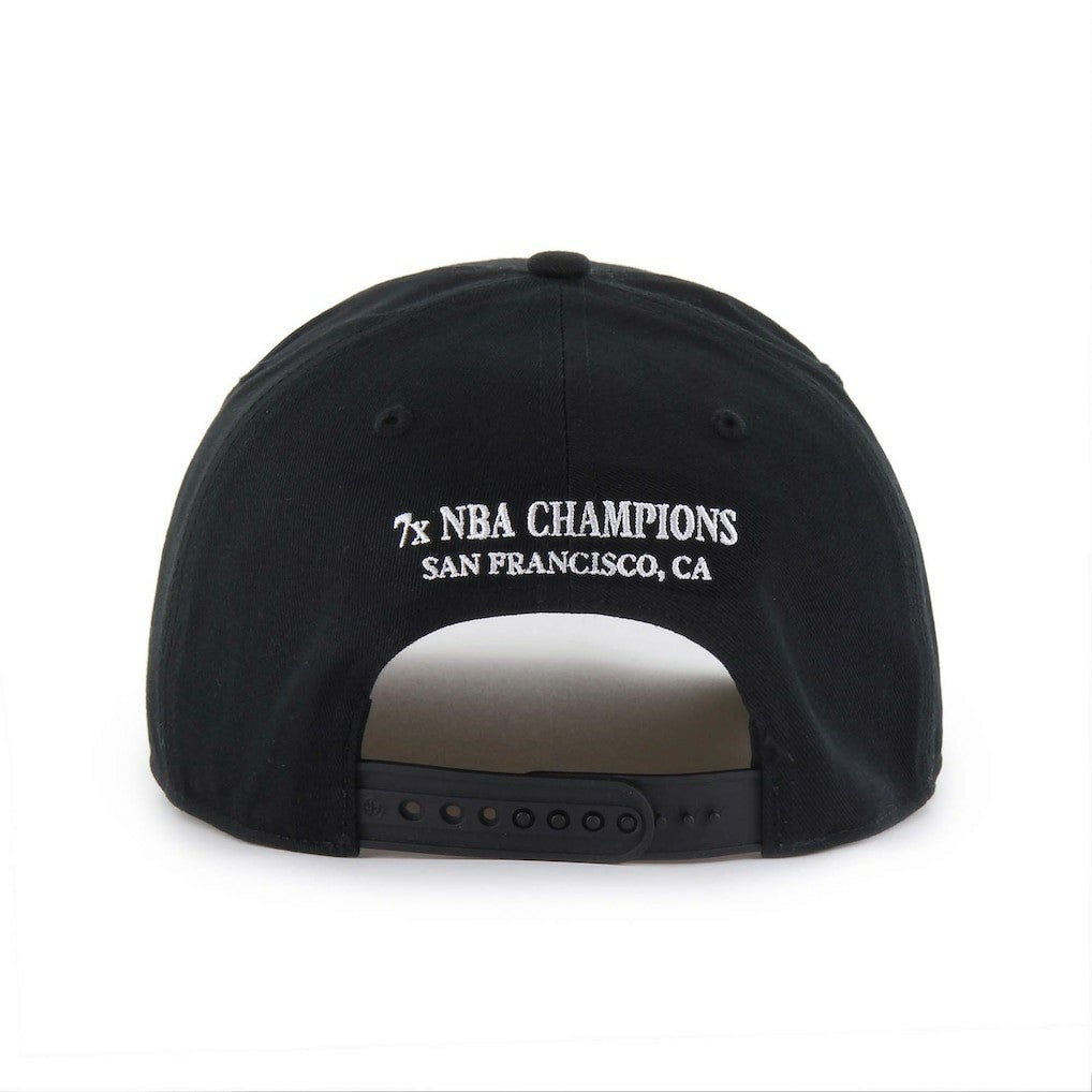 Golden State Warriors '47 Every Time Past Champs Hitch Adjustable Hat Black - NBA