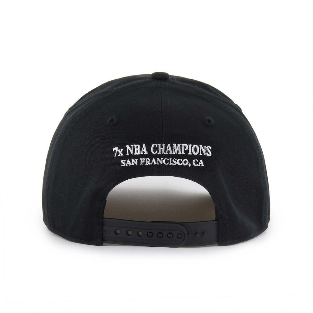 Golden State Warriors '47 Every Time Past Champs Hitch Adjustable Hat Black - NBA