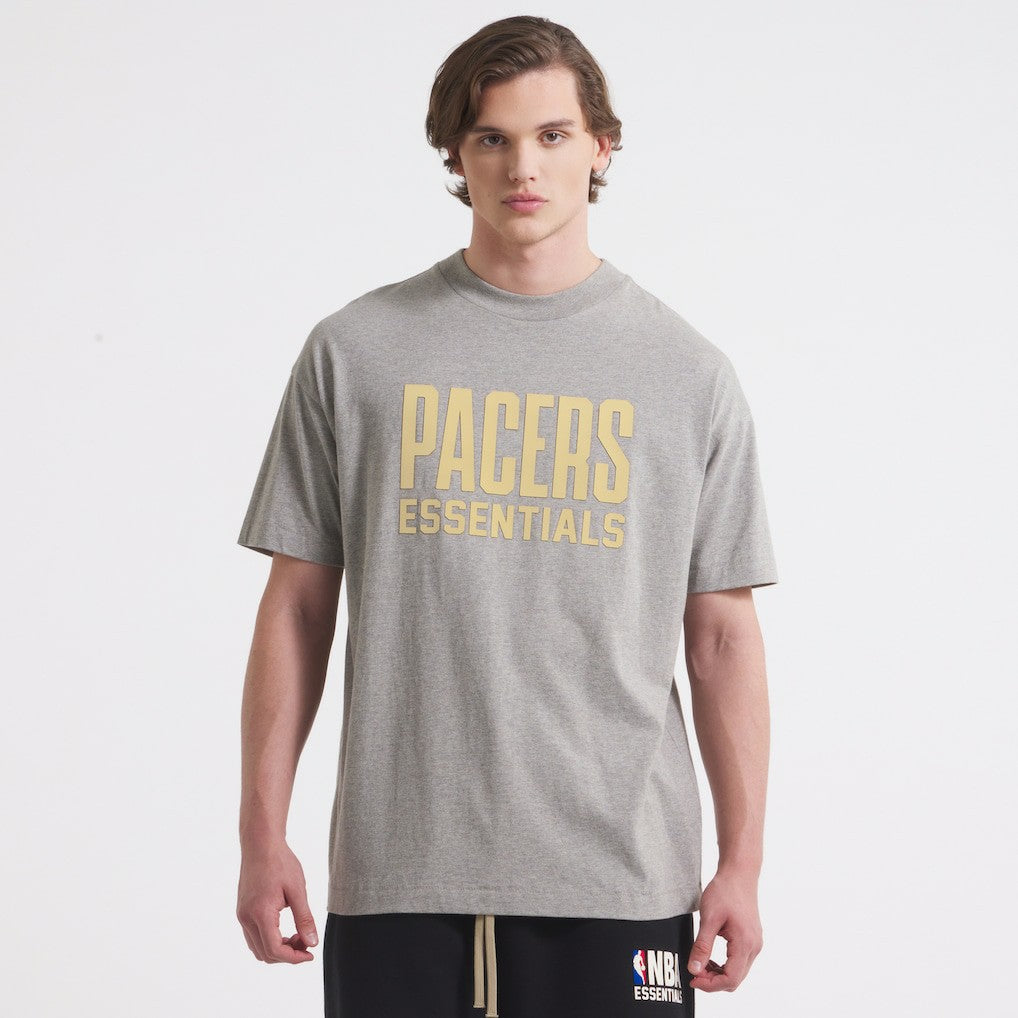Indiana Pacers Unisex NBA Paris x ESSENTIALS T-Shirt Gray - NBA