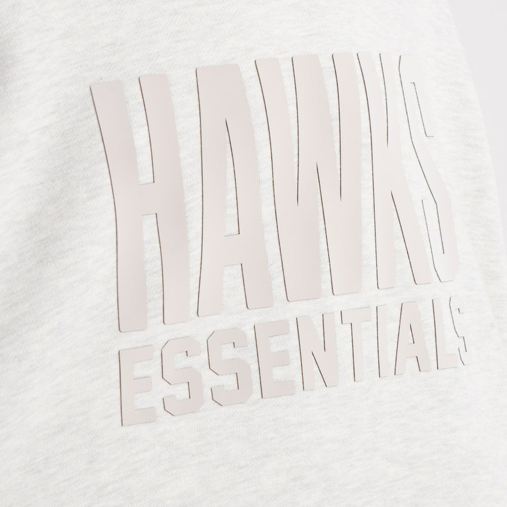 Atlanta Hawks Fear of God Unisex NBA x ESSENTIALS Pullover Hoodie Heather Gray - NBA