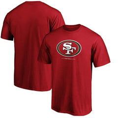 San Francisco 49ers Team Lockup T-Shirt Scarlet | NFL