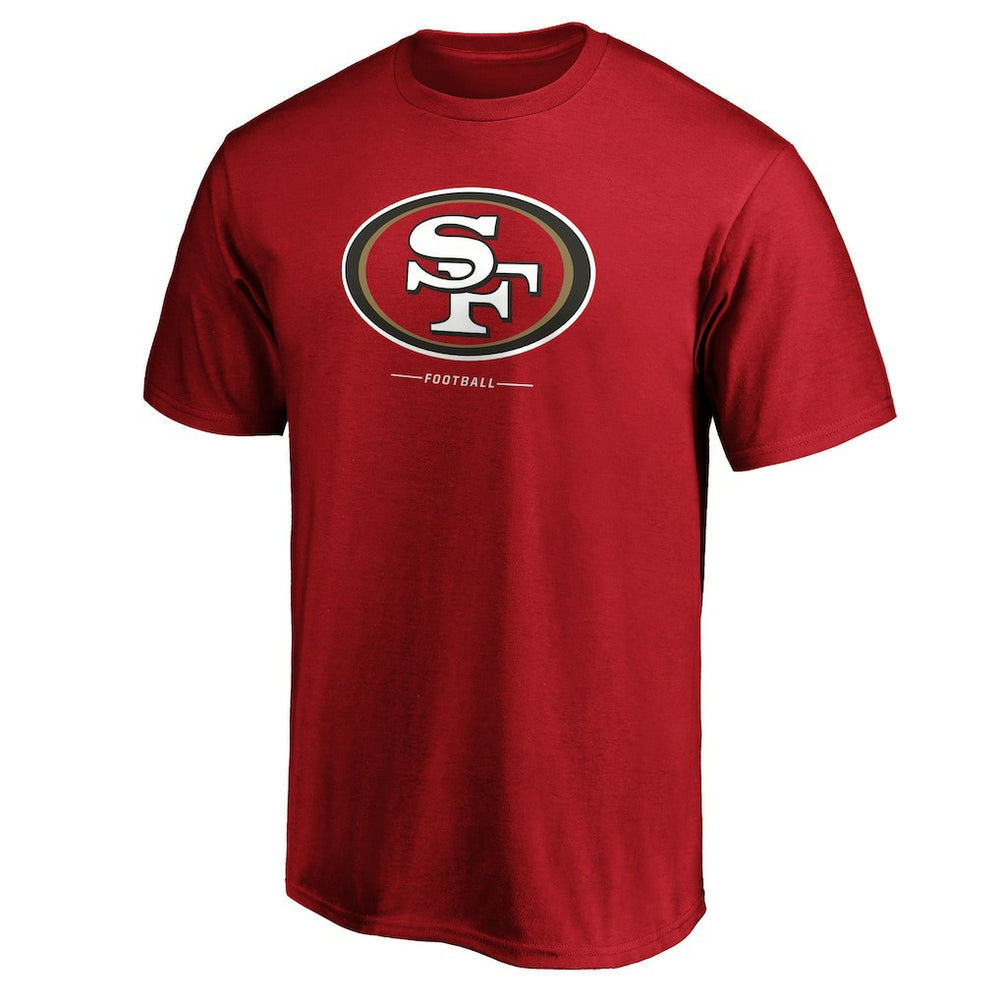 San Francisco 49ers Team Lockup T-Shirt Scarlet | NFL