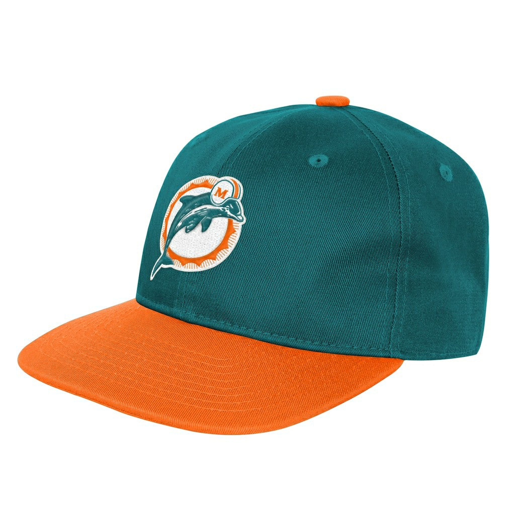 Miami Dolphins Outerstuff Youth True Retro Adjustable Hat Aqua | NFL