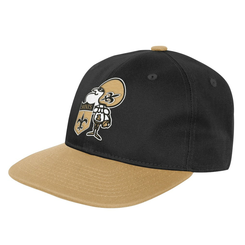 New Orleans Saints Outerstuff Youth True Retro Adjustable Hat Black | NFL